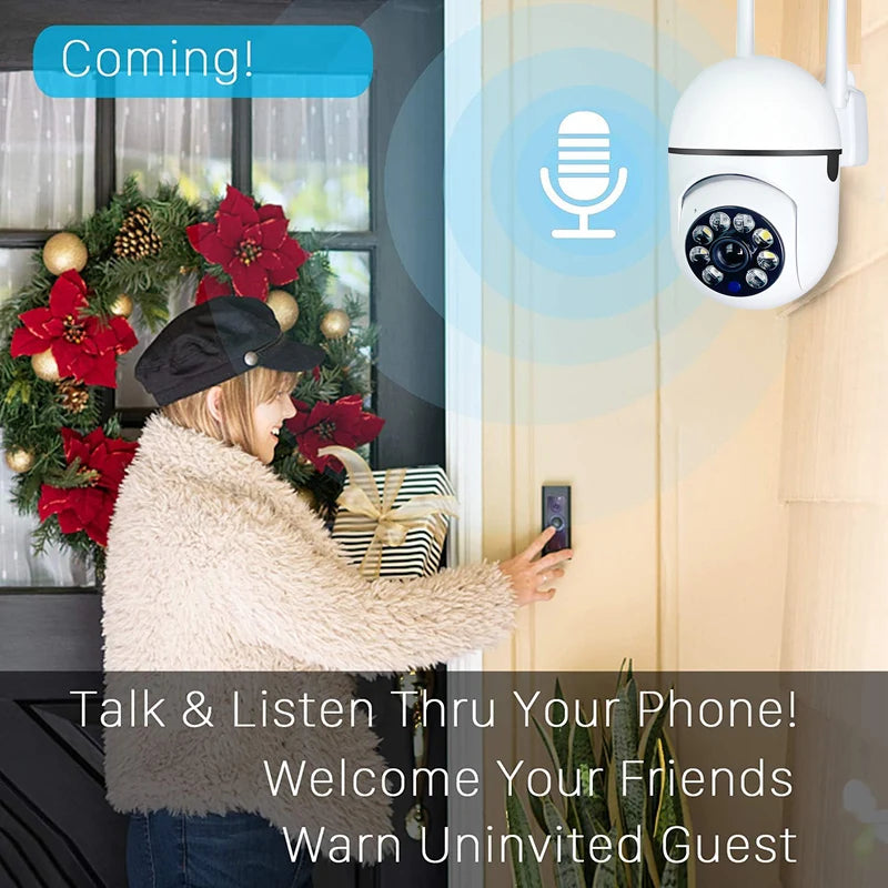 A7 Wireless Monitoring Camera 360 degree intercom 1080P Home Security