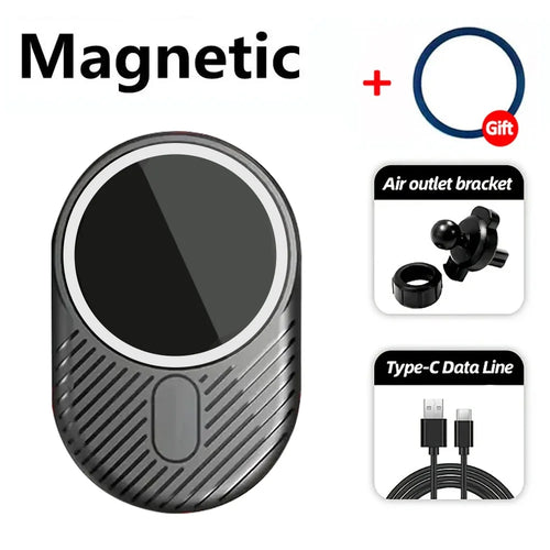 40W Magnetic Car Wireless Charger for macsafe iPhone 15 14 13 12 Pro