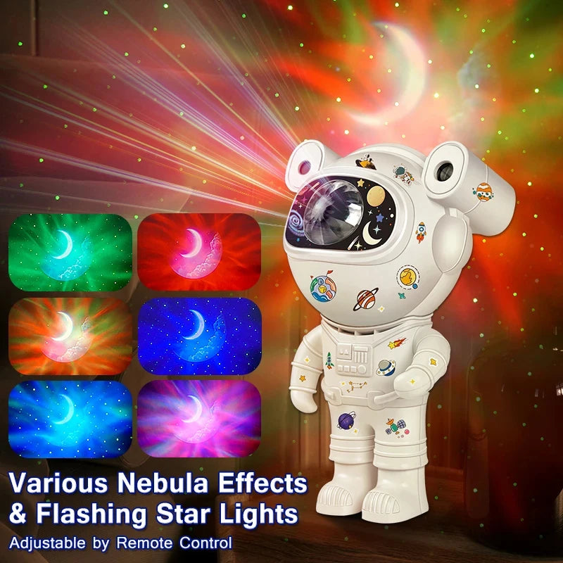 Astronaut Star DIY Projector Night Light 360 Adjustable Design Nebula