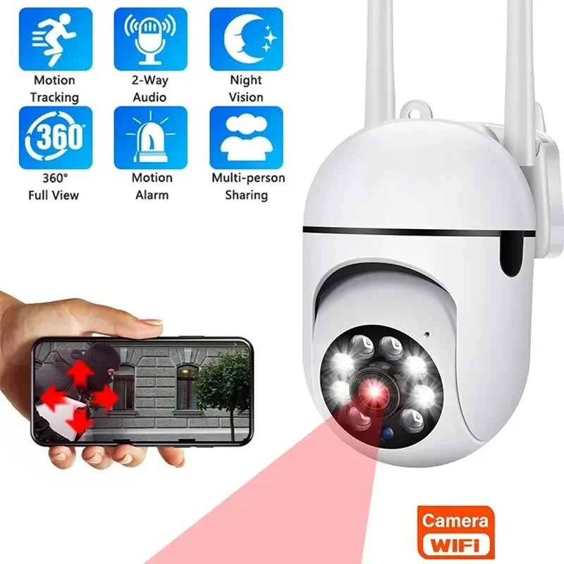 A7 Wireless Monitoring Camera 360 degree intercom 1080P Home Security