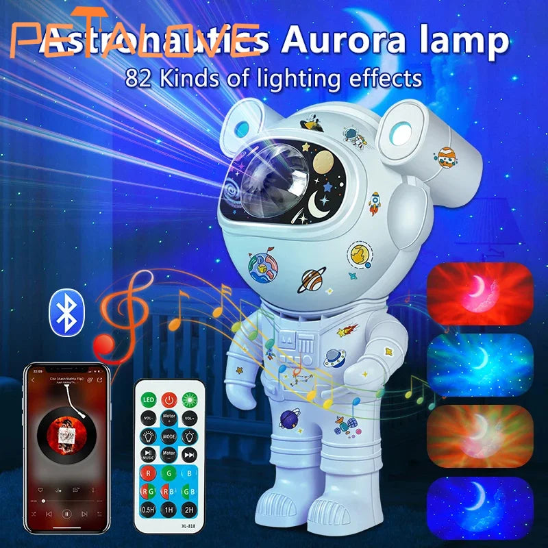 Astronaut Star DIY Projector Night Light 360 Adjustable Design Nebula