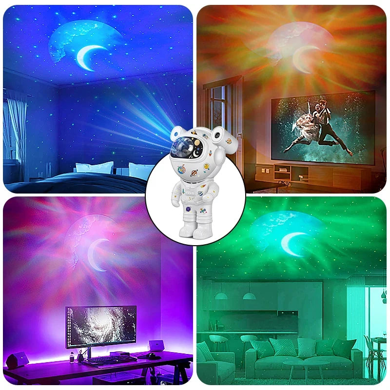 Astronaut Star DIY Projector Night Light 360 Adjustable Design Nebula